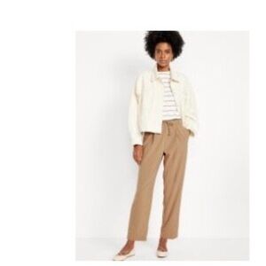 Old Navy- Taupe Straight leg drawstring pants